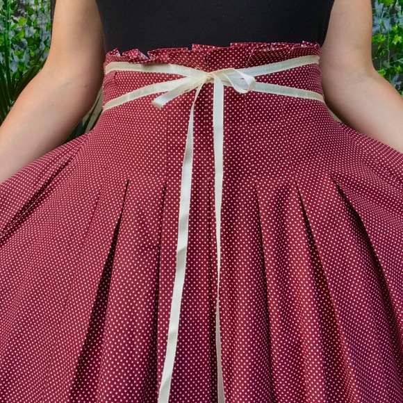 Vintage 70s Gunne Sax pleated prairie boho skirt S - Picture 3 of 8